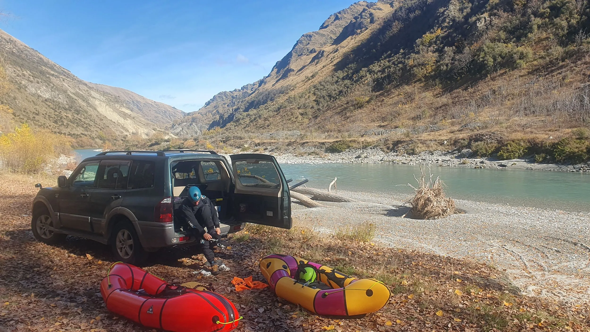 Bike-rafting the Upper Shotover